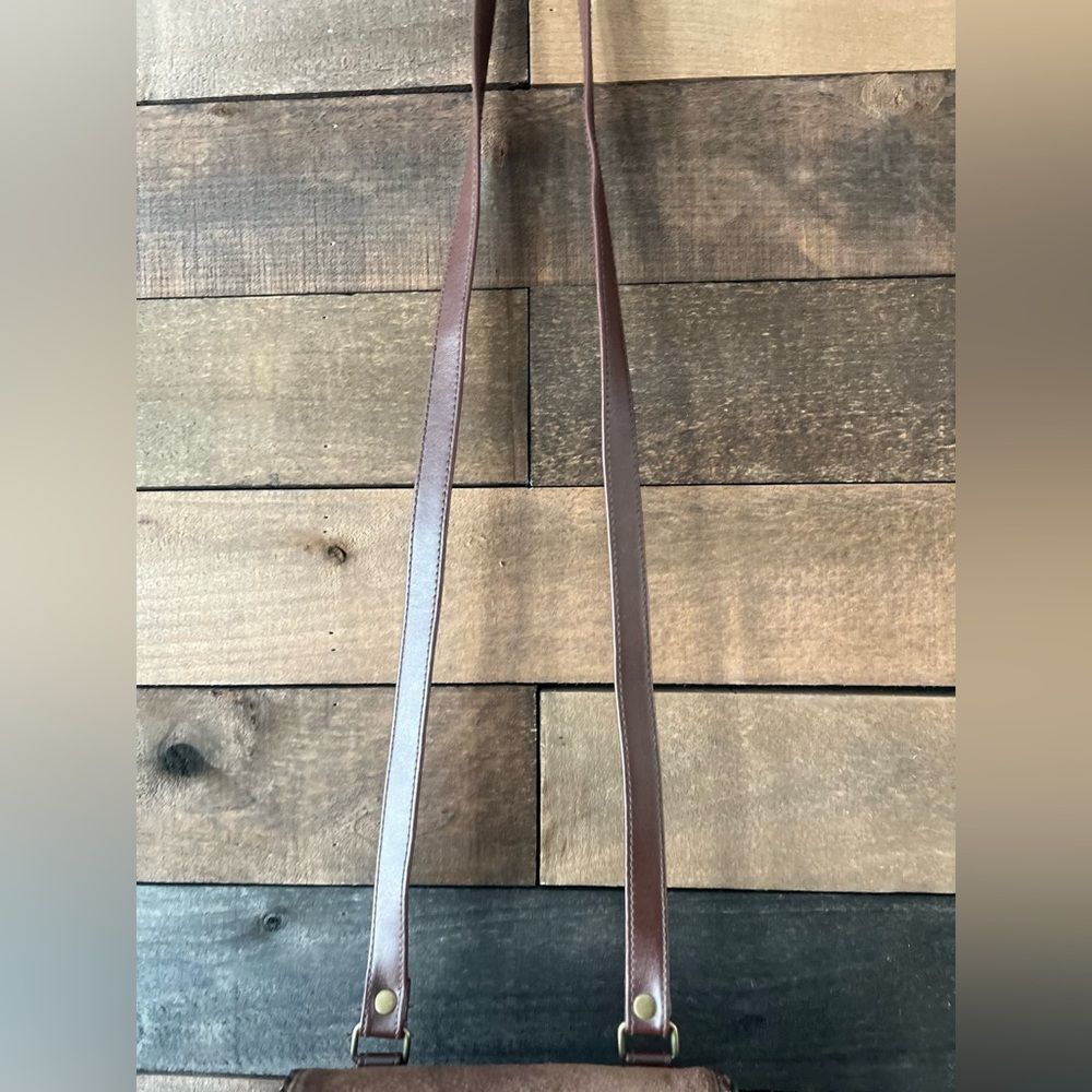 American-vintage Women's Brown and Burgundy Bag - Picture 7 of 11